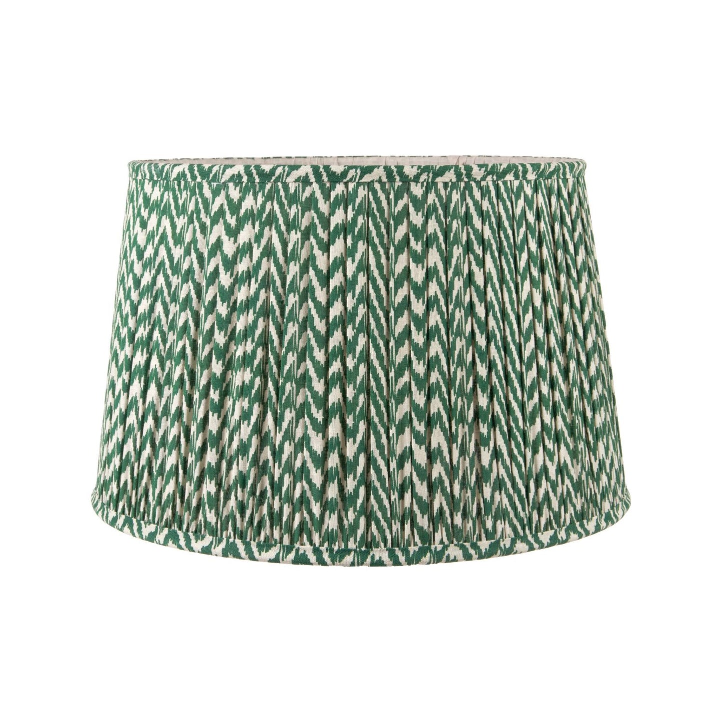 Tall Rustic Black Mango Wood Floor Lamp with Green Chevron Tapered Pleated Shade – Hand-Carved Sculptural Wooden Light 156x45x45cm