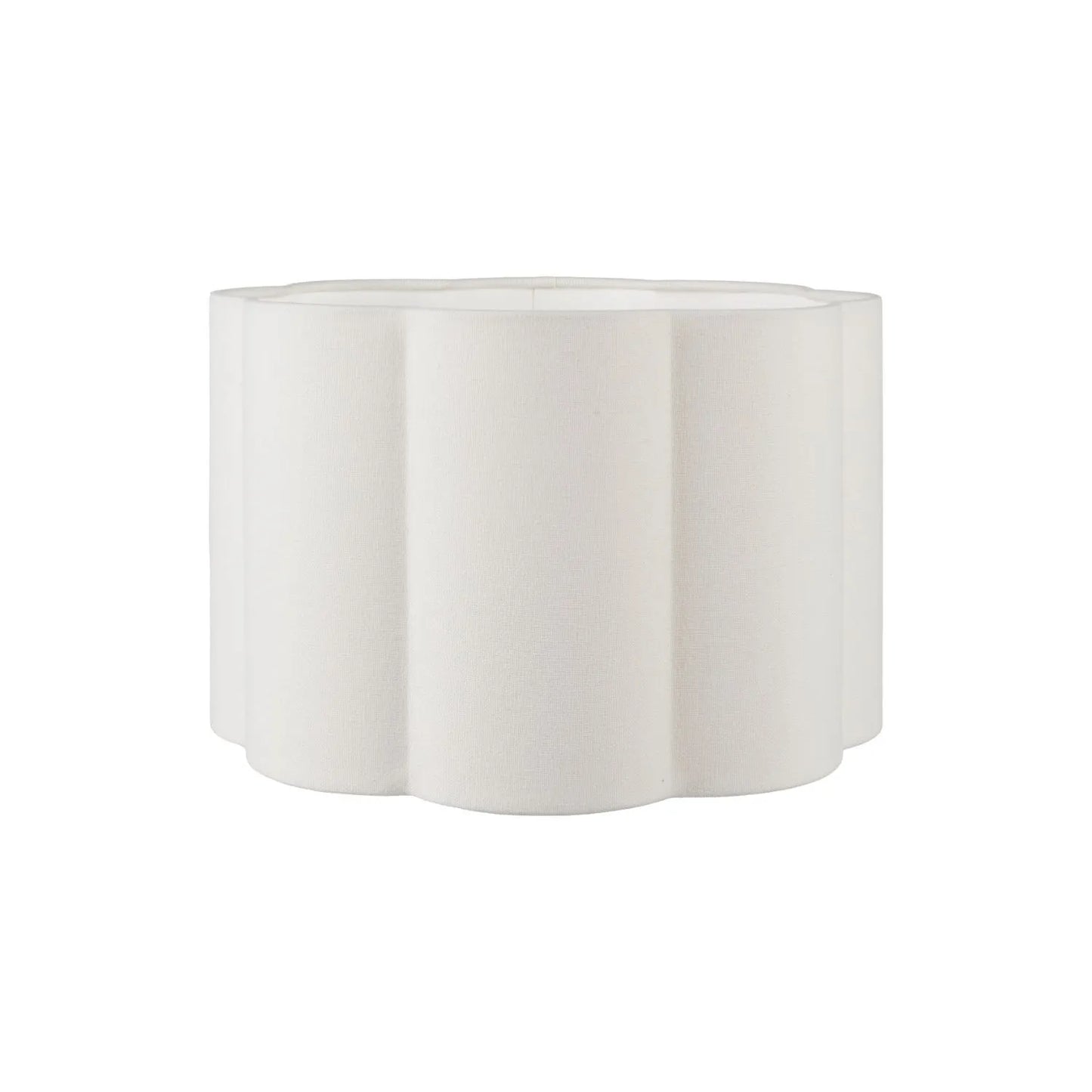 Vibrant Matisse-Style Multi-Colour Ceramic Urn Table Lamp with White Handloom Cotton Scalloped Drum Shade & Gold Detailing – Artistic Painterly Lighting 65x40x40cm | Click Style