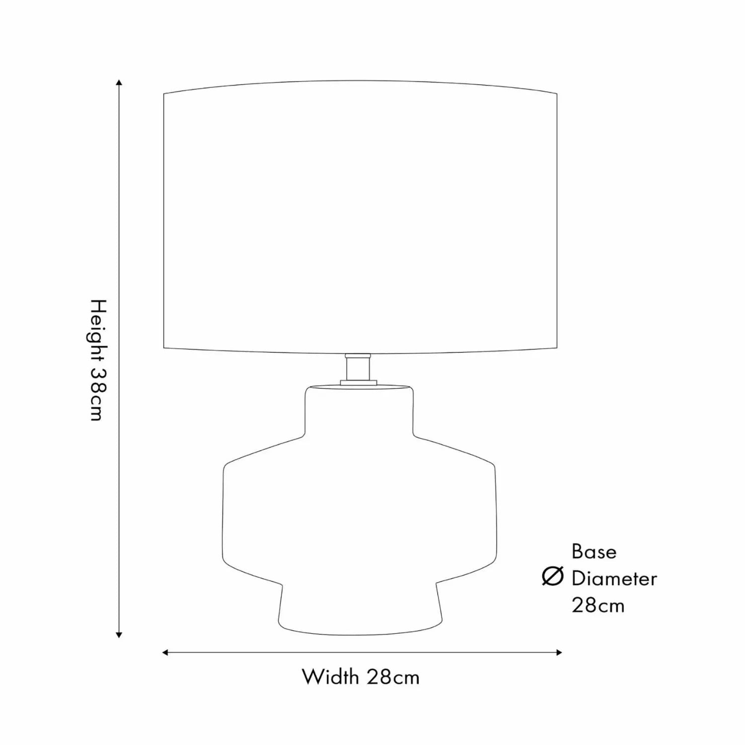 Warm Cinnamon Crackle-Effect Ceramic Table Lamp with Linen Drum Shade – Sculptural Earthy Stoneware Table Light Dimensions 38x28x28cm | Click Style