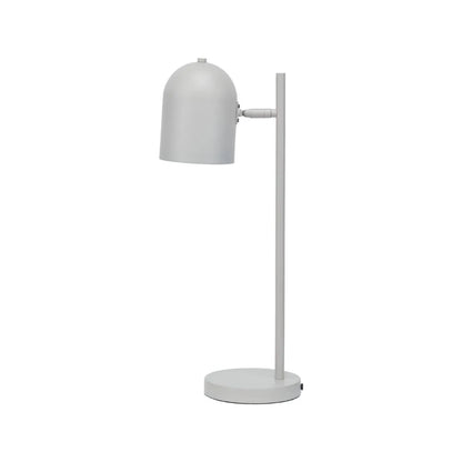 Warm grey metal table lamp with adjustable cloche shade – modern bedside and desk task lighting 55x16x23cm | Click Style
