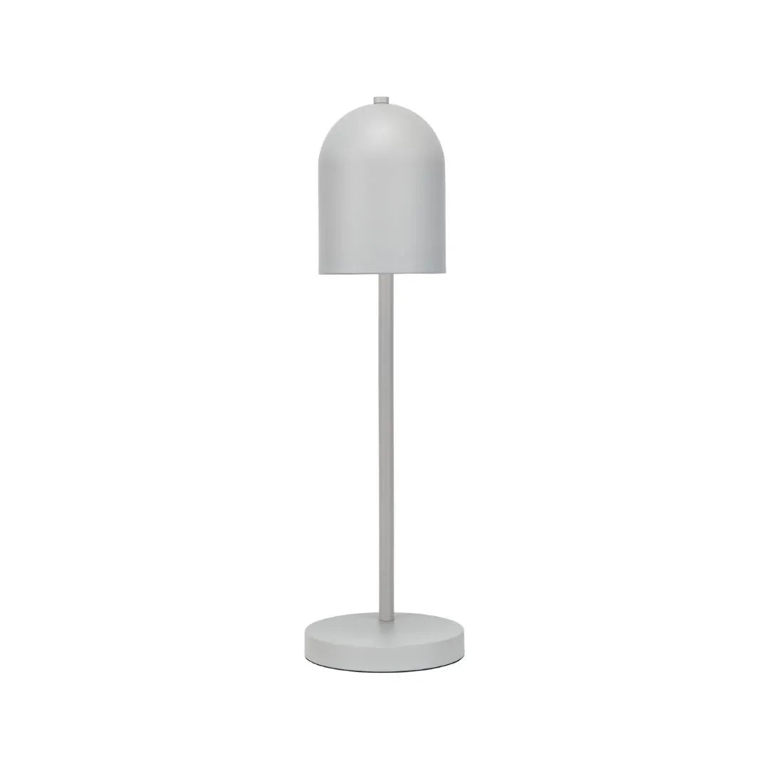 Warm grey metal table lamp with adjustable cloche shade – modern bedside and desk task lighting 55x16x23cm | Click Style