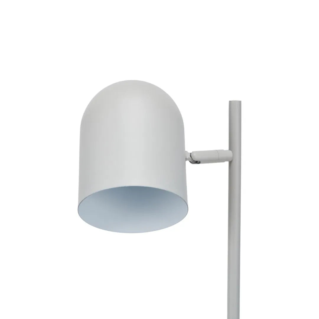 Warm grey metal table lamp with adjustable cloche shade – modern bedside and desk task lighting 55x16x23cm | Click Style