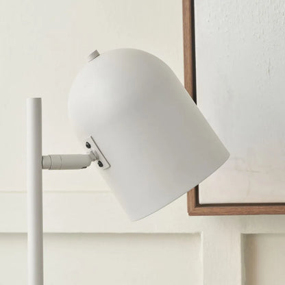 Warm grey metal table lamp with adjustable cloche shade – modern bedside and desk task lighting 55x16x23cm | Click Style