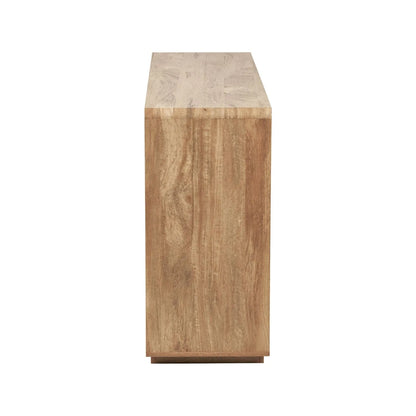 Warm Natural Oak Effect Handleless 6 Drawer Chest of Drawers side view | Click Style