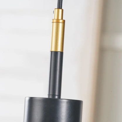 White Glass Orb 5 Light Pendant Ceiling Light with Black & Gold Metal Frame – Modern Pendant for Contemporary Interiors 120x55x55cm | Click Style