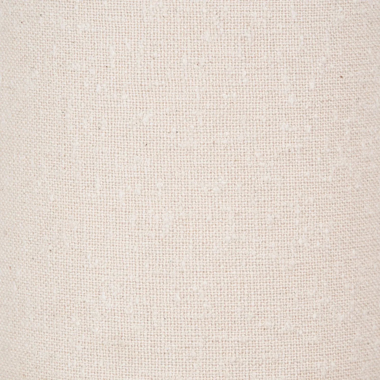 White Slubby Handloom Fabric Table Lamp with Tapered Column Base & Textured Tall Drum Shade 92x22x22cm | Click Style