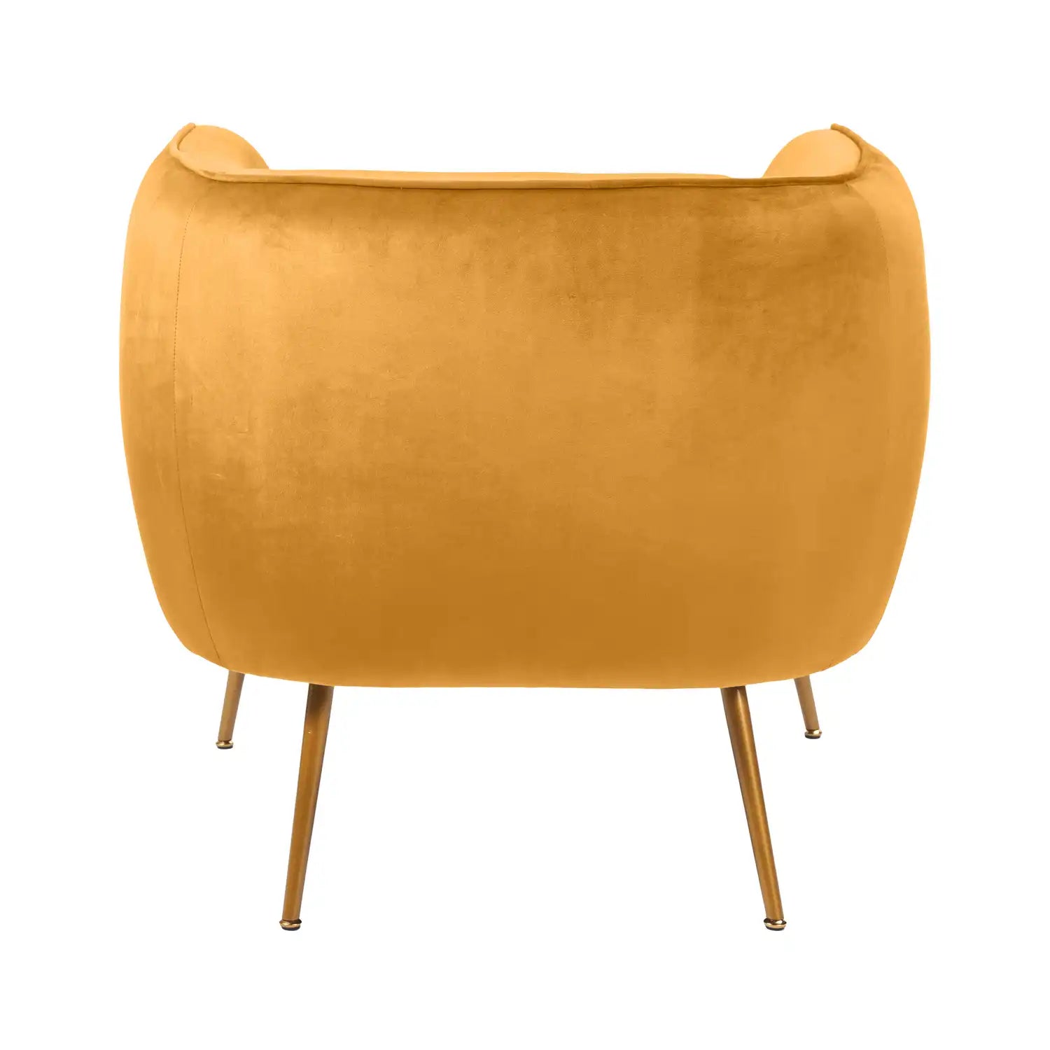 Aalya Gold Velvet Armchair with Gold/Black Metal Legs – Click Style