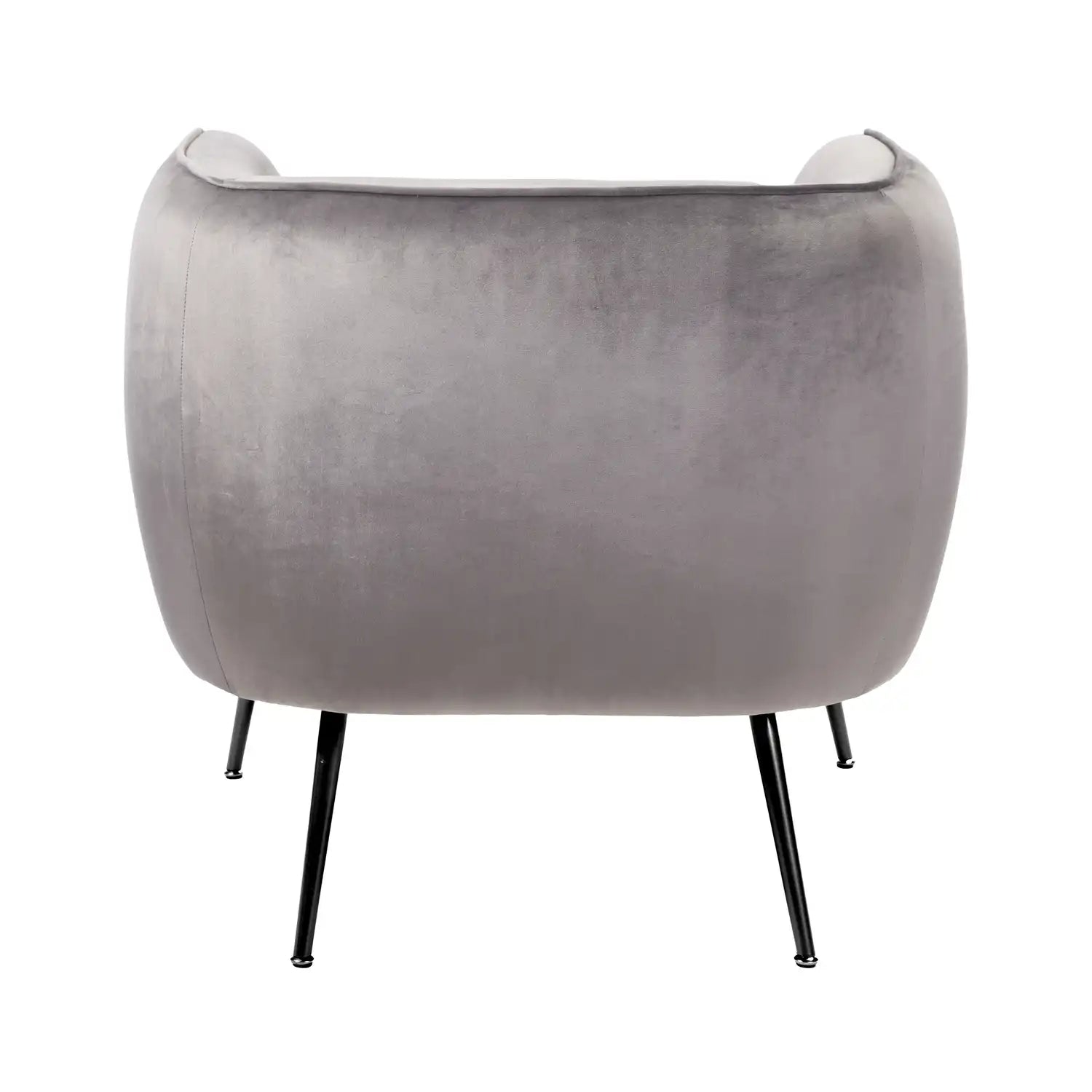 Aalya Grey Velvet Armchair with Gold/Black Metal Legs – Click Style