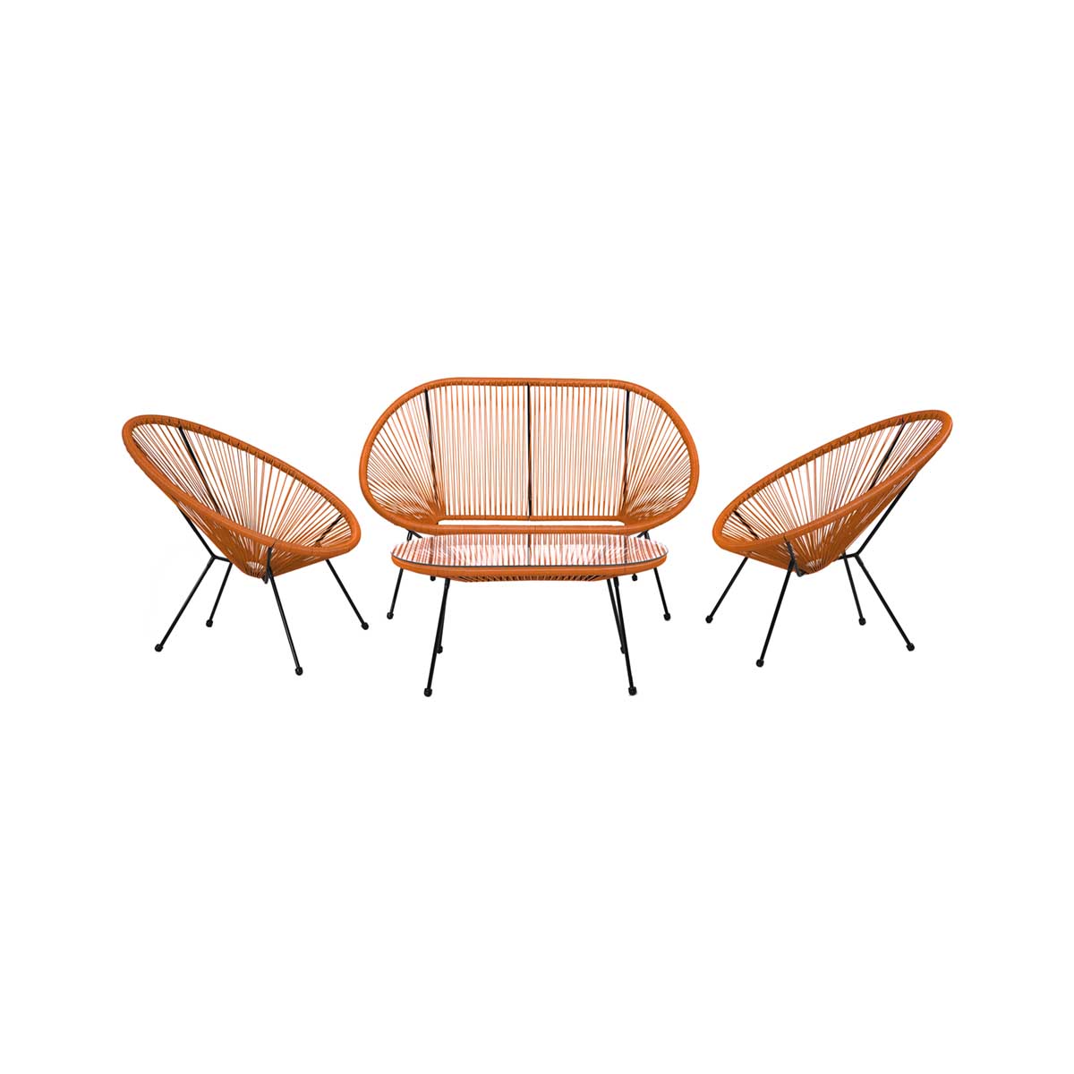 Antigua Orange String Garden Lounge Set – Click Style