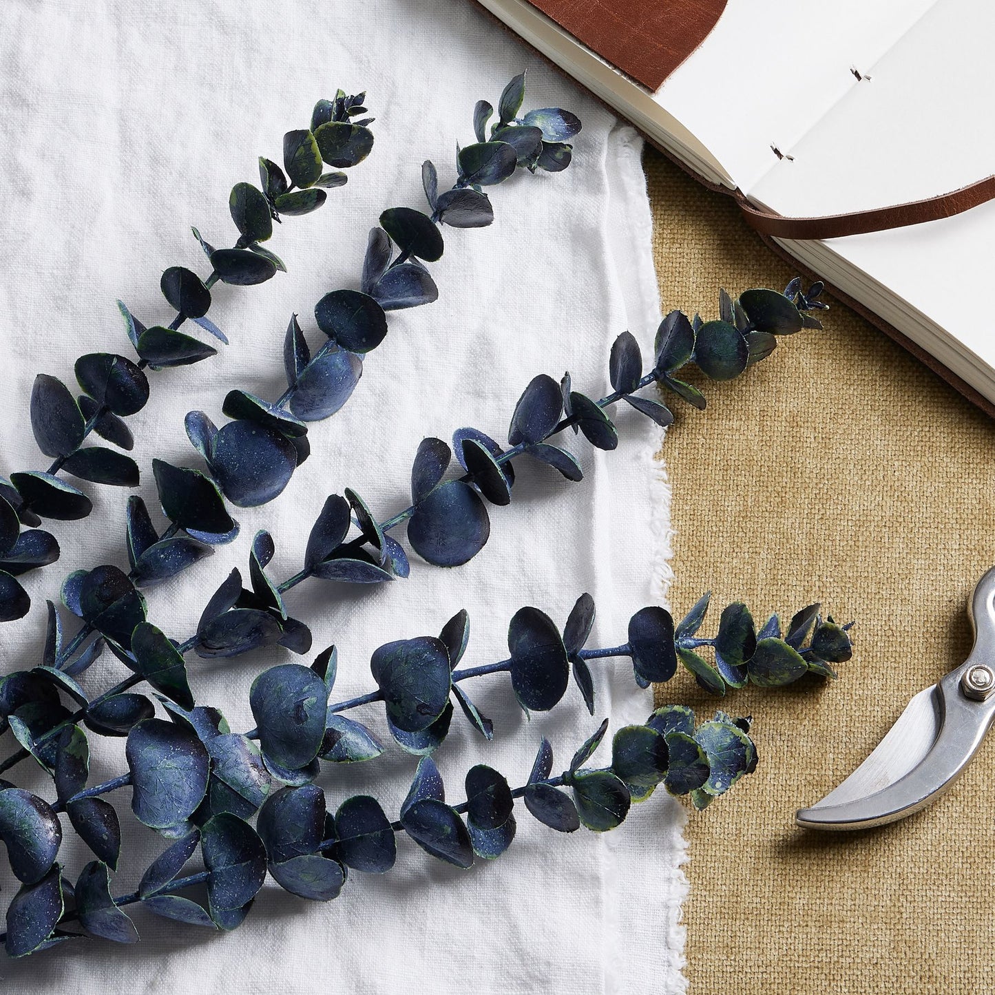 Artificial Dark Baby Blue Eucalyptus Stem – Click Style