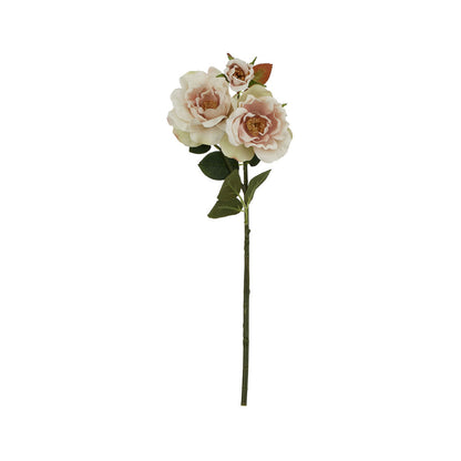 Artificial Blush Tea Rose Stem – Click Style
