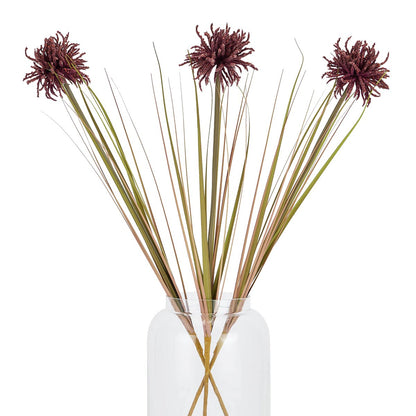 Artificial Burgundy Aster Spider Chrysanthemum Stem – Click Style