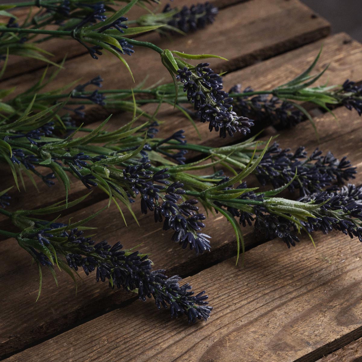 Artificial Bushy Lavender Spray – Click Style