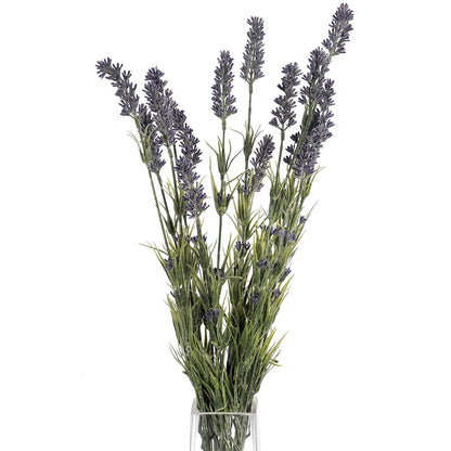 Artificial Bushy Lavender Spray – Click Style