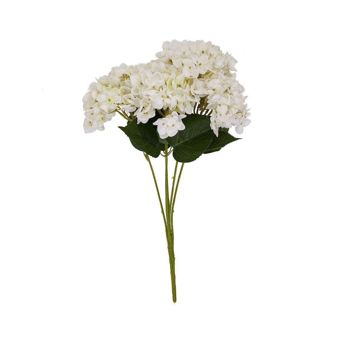 Artificial Creamy White Multi-Bloom Hydrangea Stem – Click Style