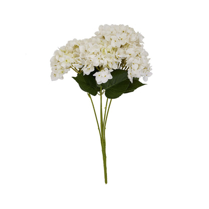 Artificial Creamy White Multi-Bloom Hydrangea Stem – Click Style