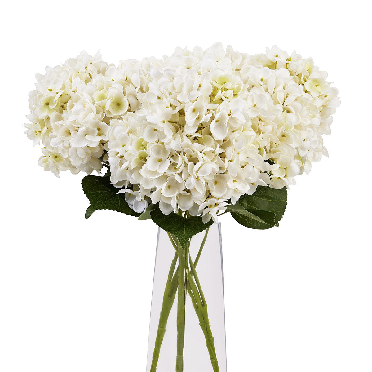 Artificial Creamy White Multi-Bloom Hydrangea Stem – Click Style