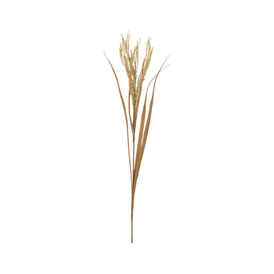 Artificial Dried Cream Rice Stalk Spray Bunch of 6 Stems– Click Style