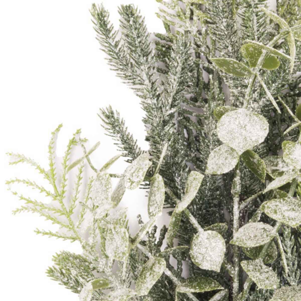 Artificial Frosted Fern & Eucalyptus Sprig – Click Style