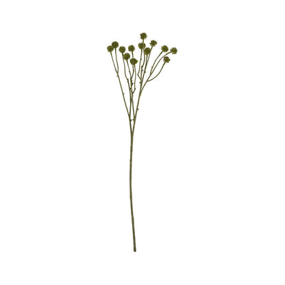 Artificial Green Craspedia Stem – Click Style