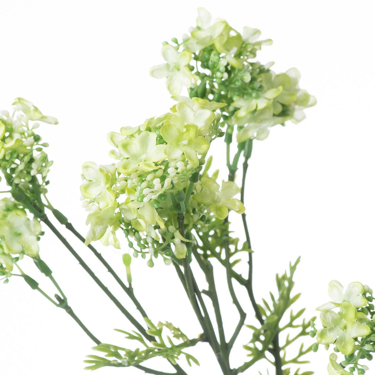 Artificial Green Plum Blossom Spray – Click Style