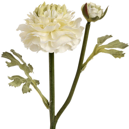 Artificial Green Ranunculus Spray – Click Style