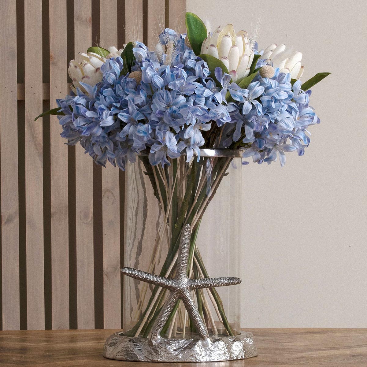 Artificial Light Blue Agapanthus Stem – Click Style