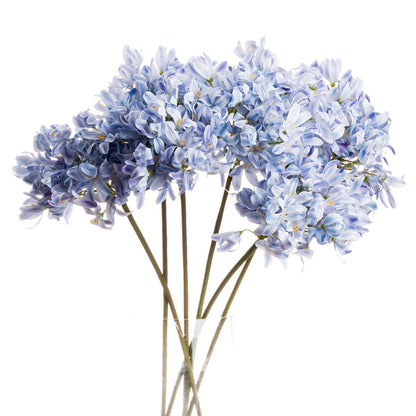 Artificial Light Blue Agapanthus Stem – Click Style