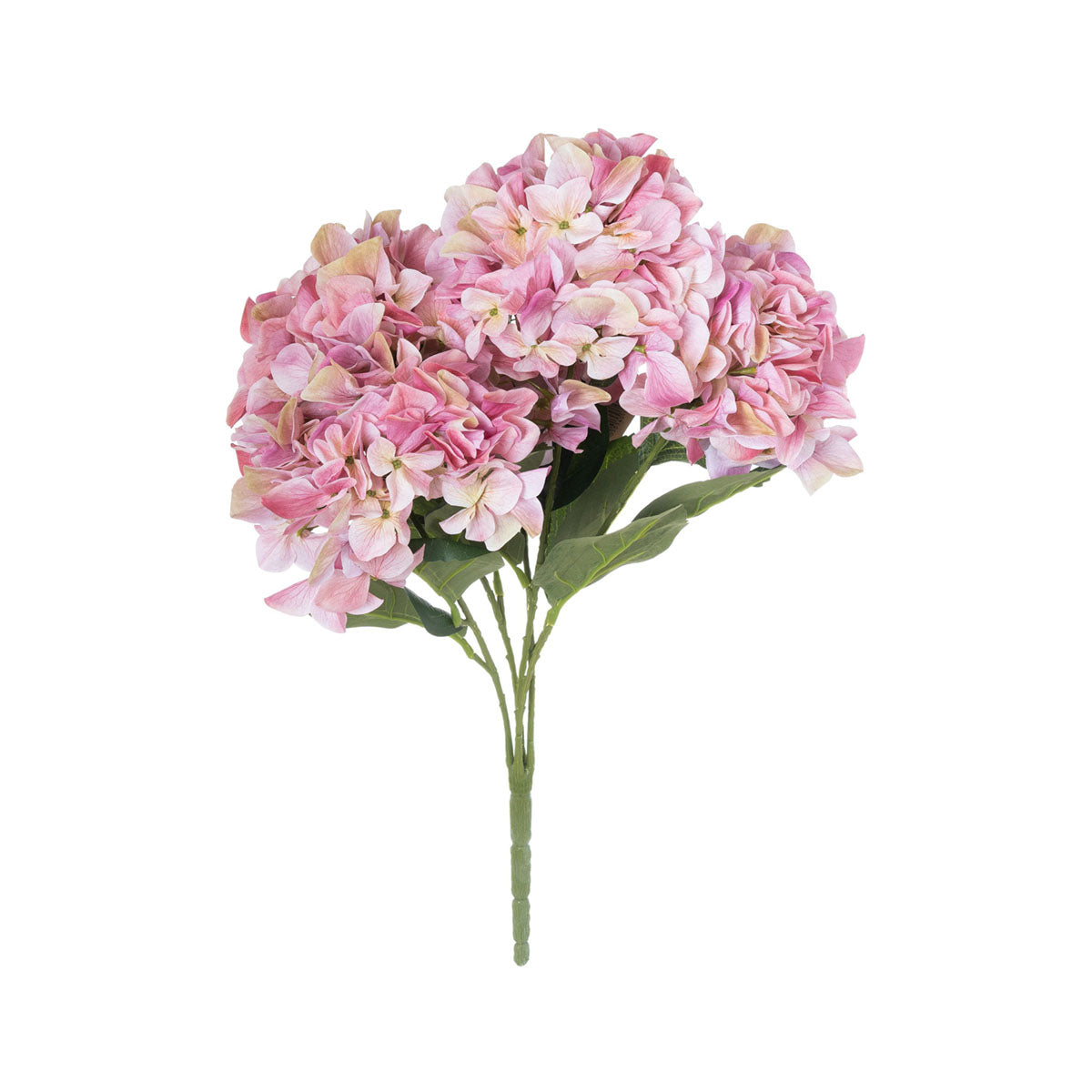 Artificial Multi-Hue Pink Multi-Bloom Hydrangea Stem – Click Style