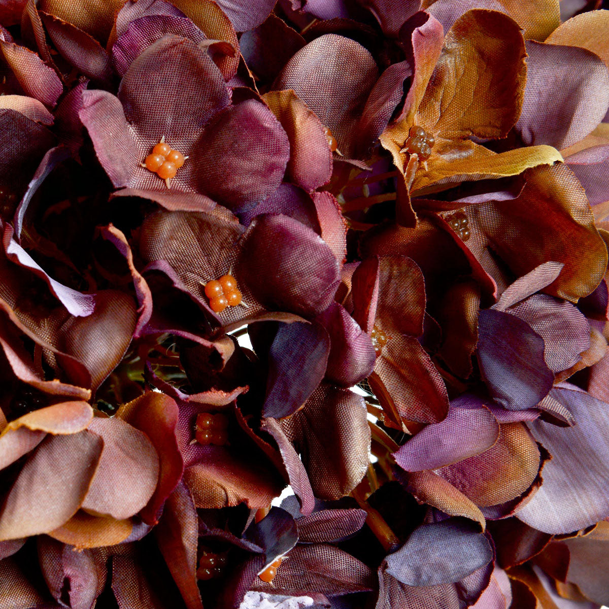 Artificial Multi-Tonal Brown Hydrangea Stem – Click Style