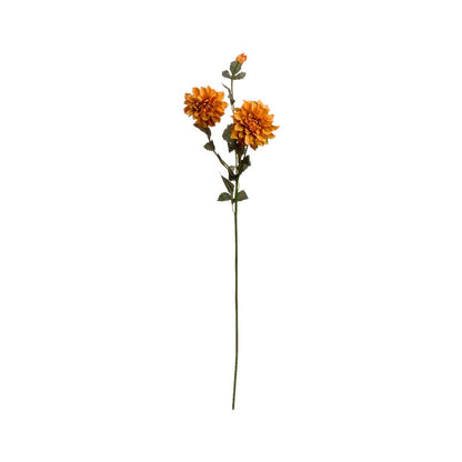 Artificial Orange Dahlia Spray – Click Style