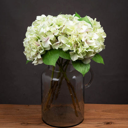 Artificial Pale Green Hydrangea Stem – Click Style