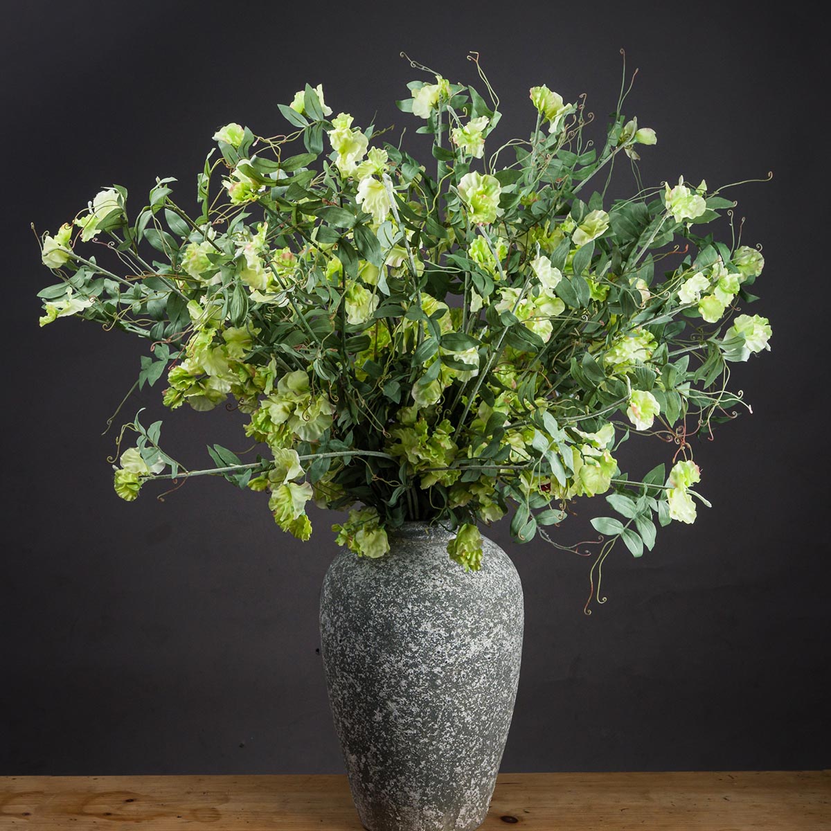 Artificial Pale Green Sweet Pea Stem – Click Style