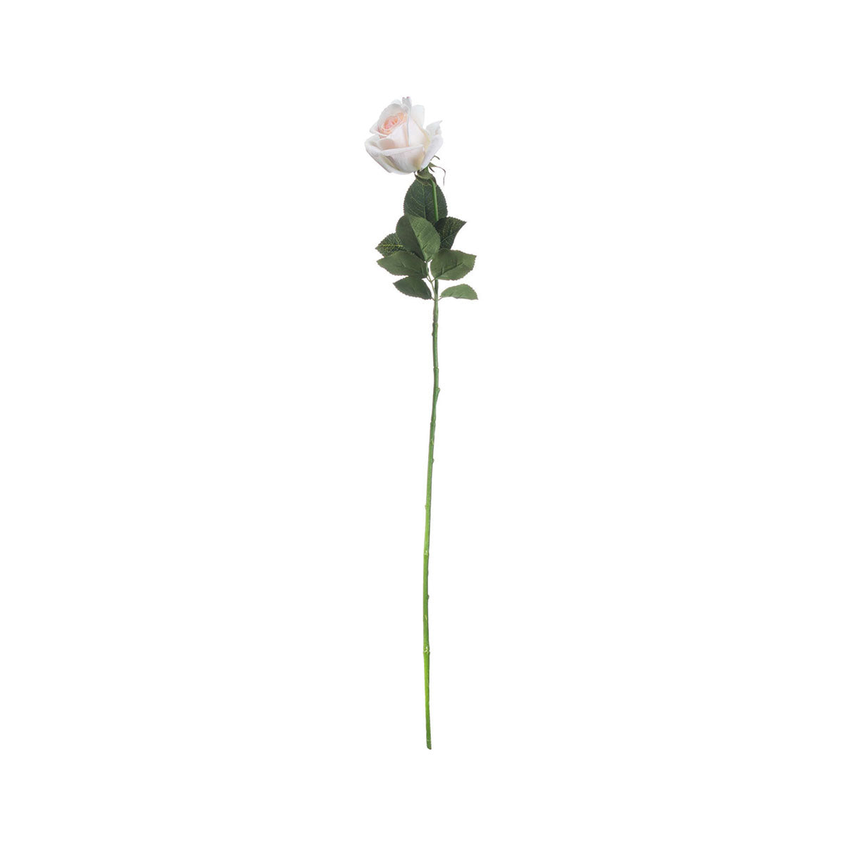 Artificial Pale Pink Tea Rose Stem – Click Style