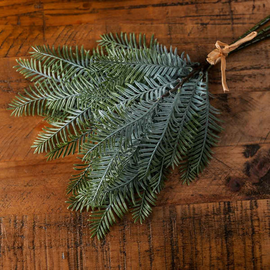 Artificial Pine Leaf Greenery Bunch – Click Style