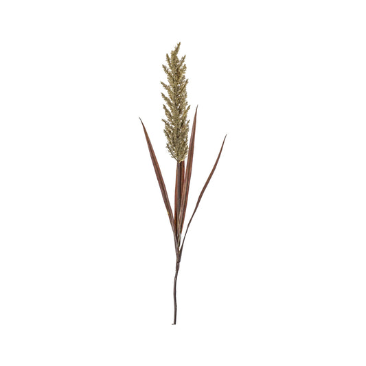 Artificial Tall Beige & Russett Pampas Grass Spray– Click Style
