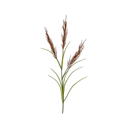 Artificial Tall Russet & Green Pampas Grass Spray– Click Style