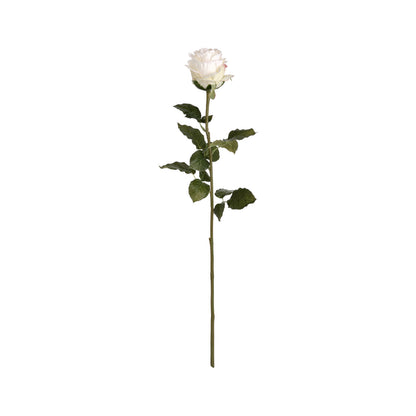 Artificial Traditional White Rose Stem – Click Style