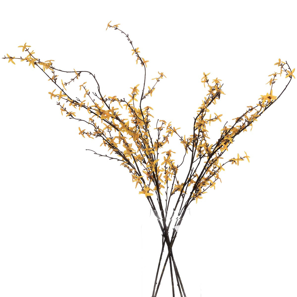 Artificial Vibrant Yellow Forsythia Stem – Click Style