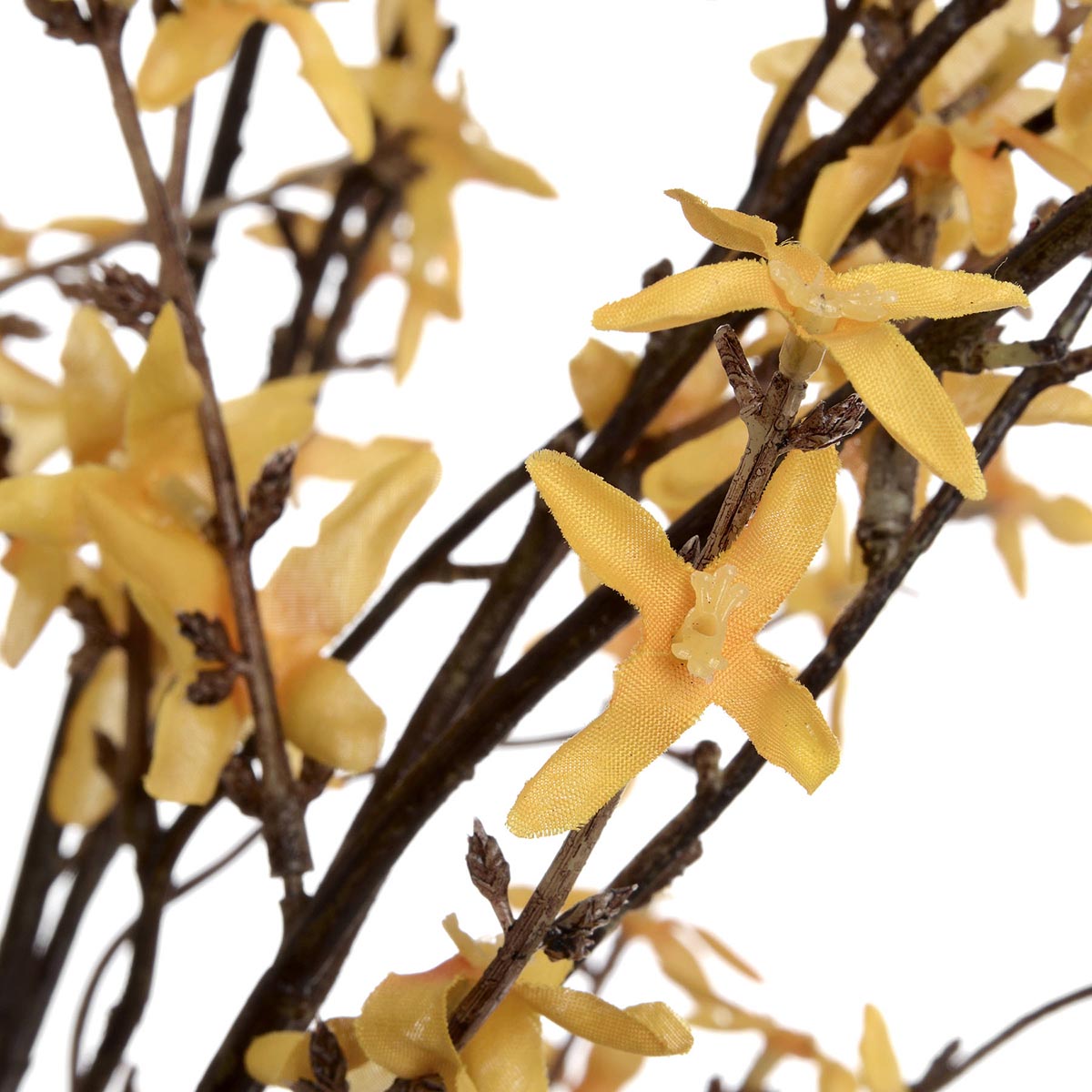 Artificial Vibrant Yellow Forsythia Stem – Click Style