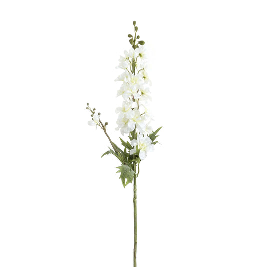Artificial White Delphinium Stem – Click Style