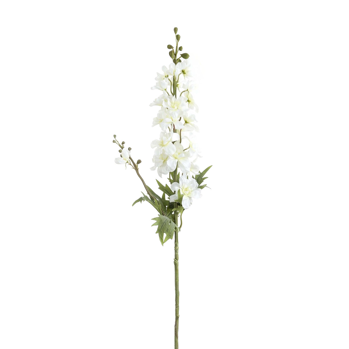 Artificial White Delphinium Stem – Click Style