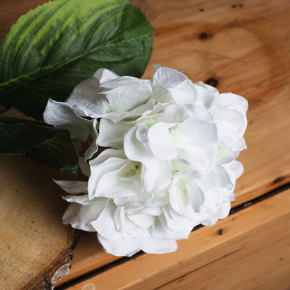 Artificial White Schneeball Hydrangea Stem – Click Style