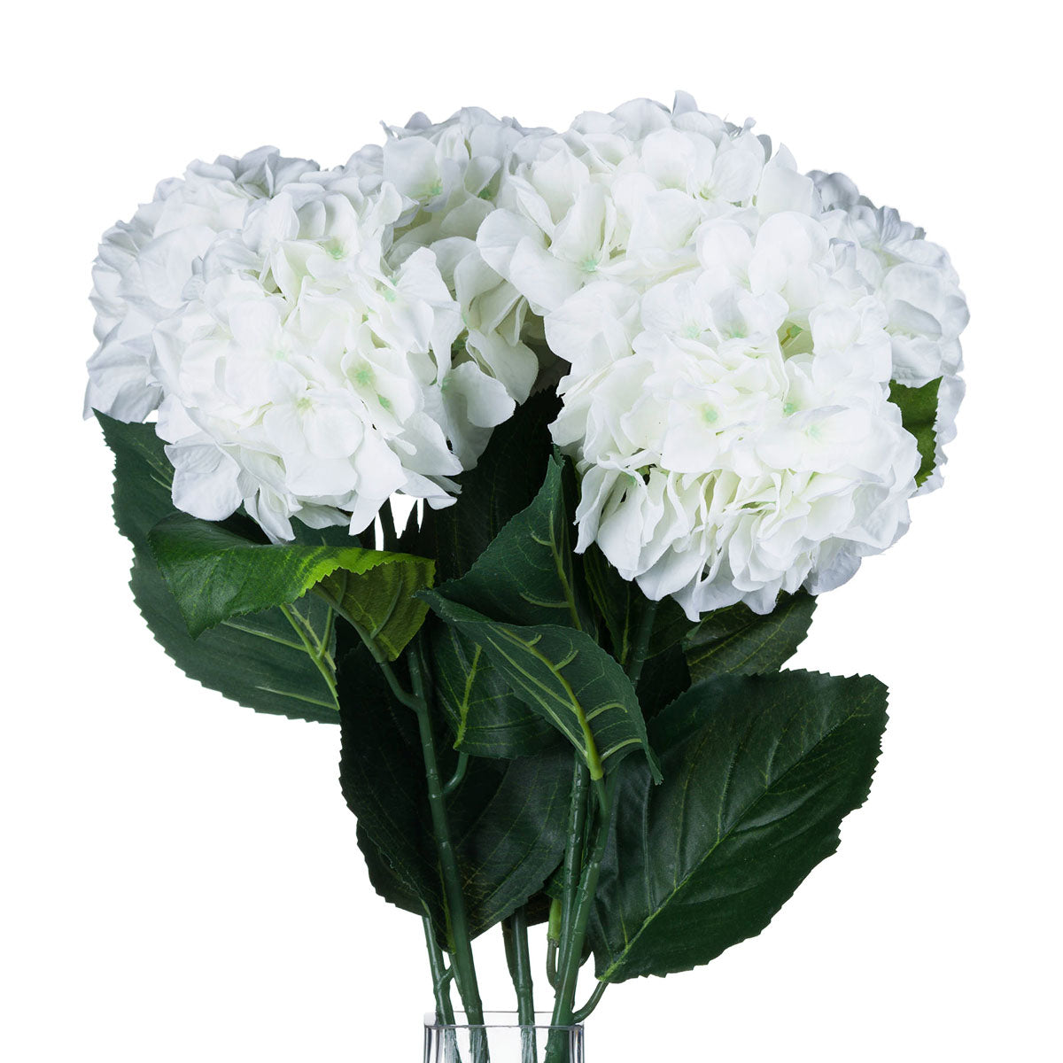 Artificial White Schneeball Hydrangea Stem – Click Style