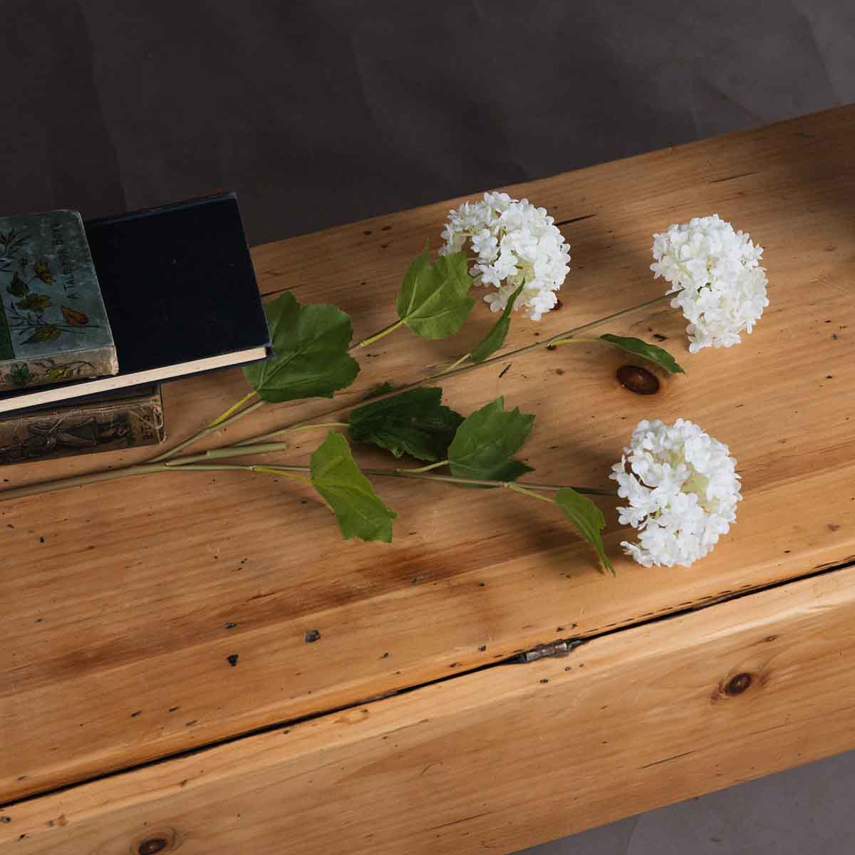 Artificial White Viburnum Opulus Stem – Click Style