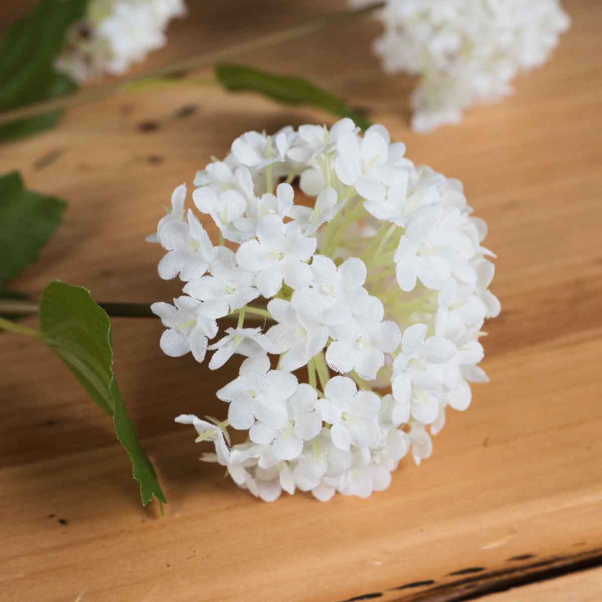 Artificial White Viburnum Opulus Stem – Click Style