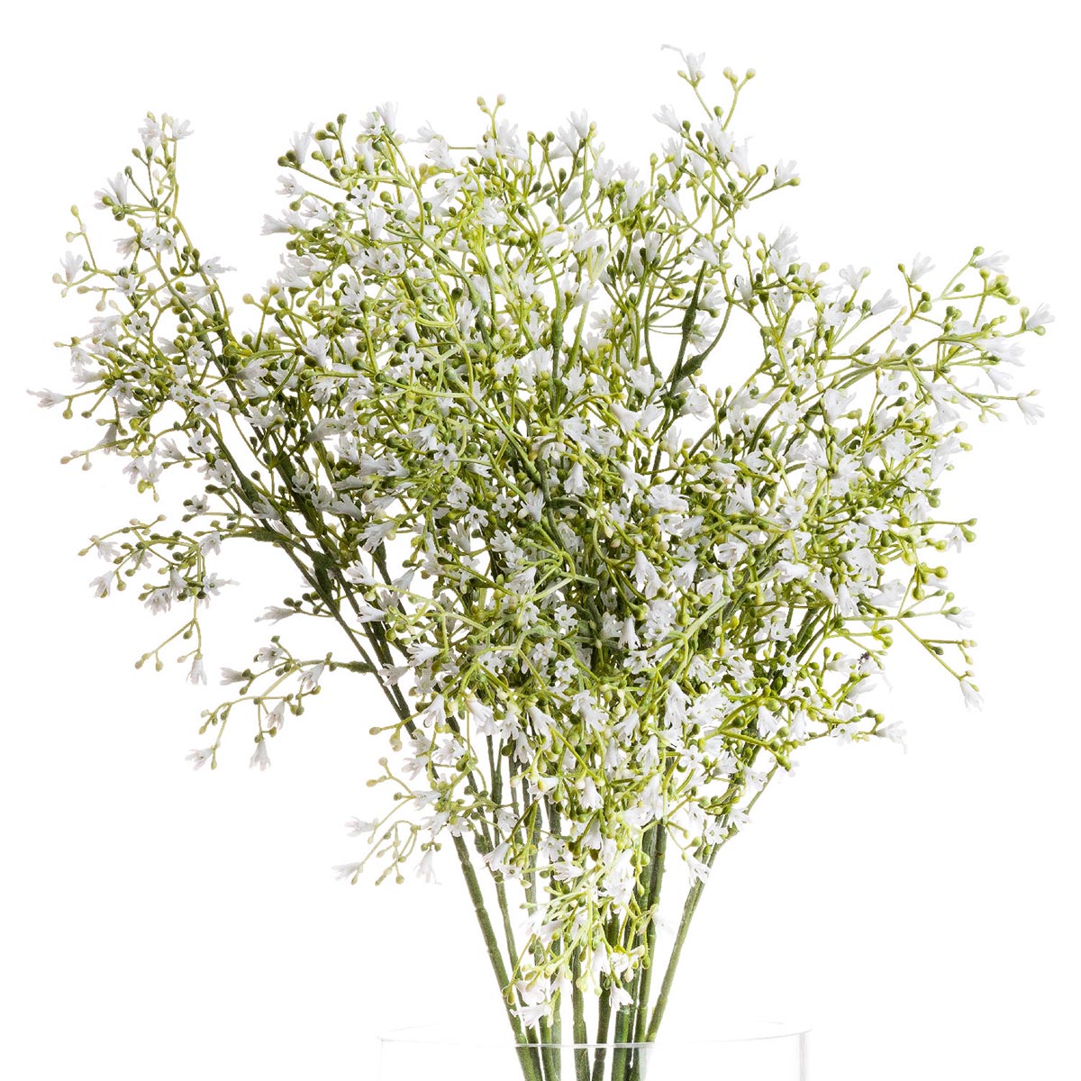 Artificial White Wildflower Spray – Click Style