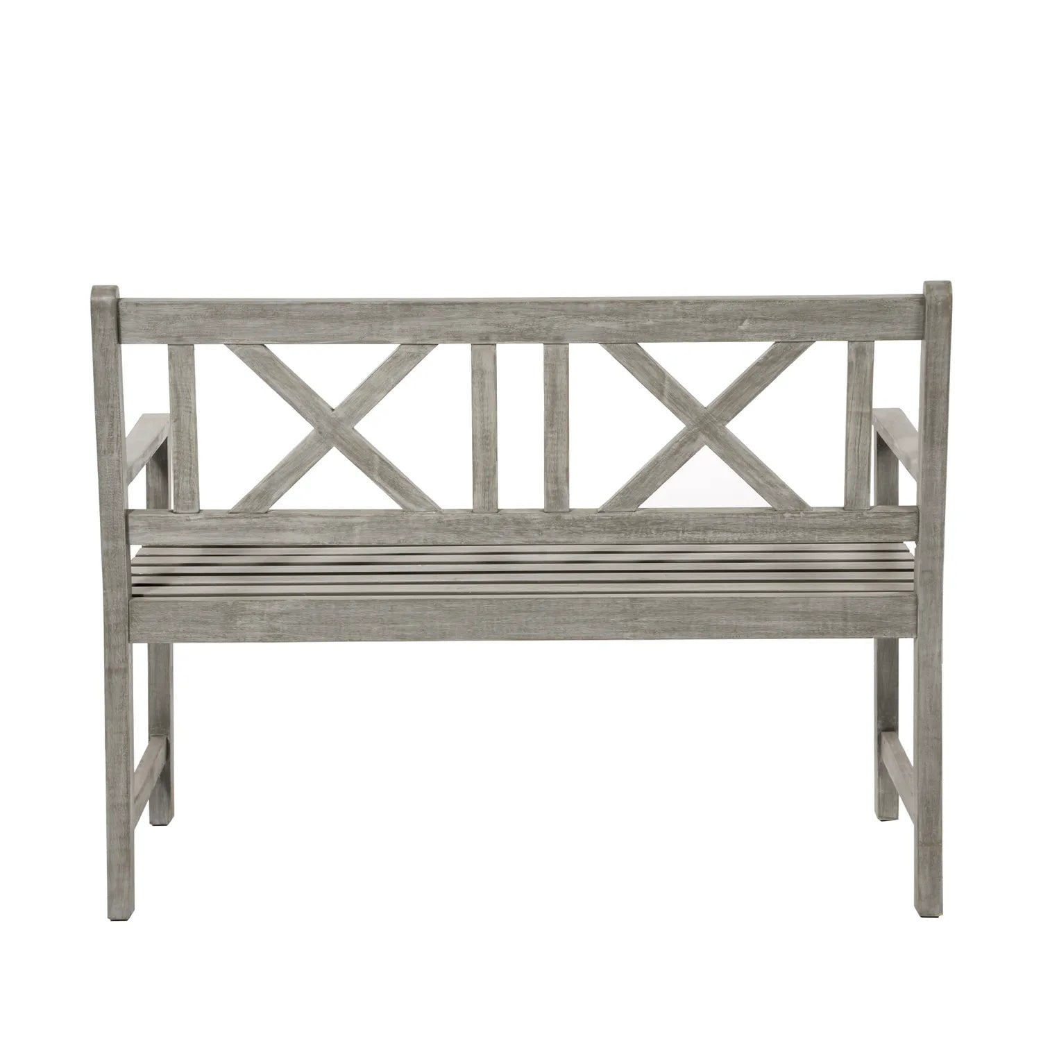 Berkshire Antique Grey Acacia Wood 2 Seater Garden Bench – Click Style