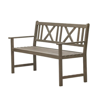 Berkshire Antique Grey Acacia Wood 3 Seater Garden Bench