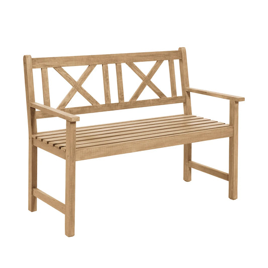 Berkshire Natural Acacia Wood 2 Seater Garden Bench – Click Style